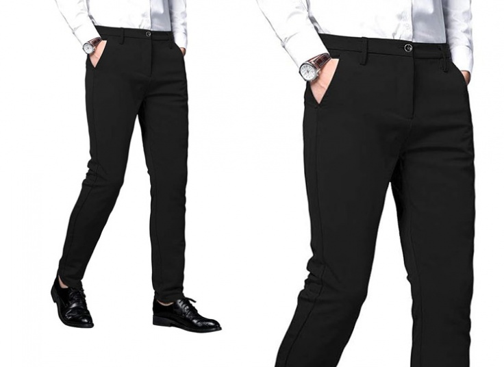 شلوار مردانه پارچه ای کرپ کش