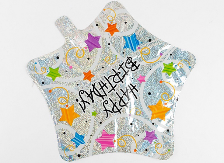 بادکنک فویلی طرح ستاره