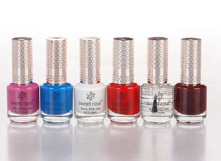 پکیج شش عددی لاک ناخن Sweet Rose