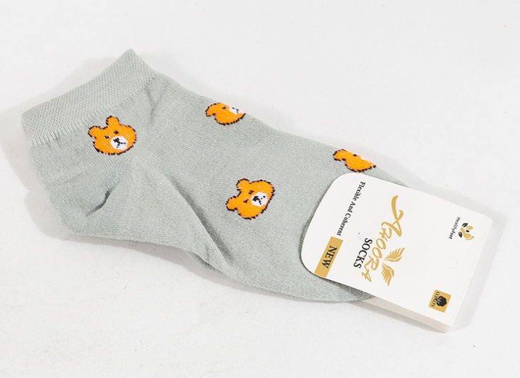 جوراب مچی زنانه Ahoora طرح Teddy