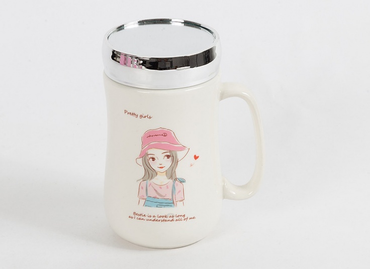 ماگ درب دار آینه ای