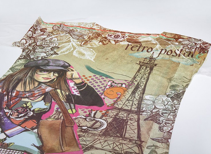 تیشرت آستین بلند زنانه طرح دار