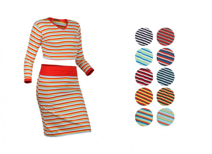 ست بلوز نیم تنه و دامن