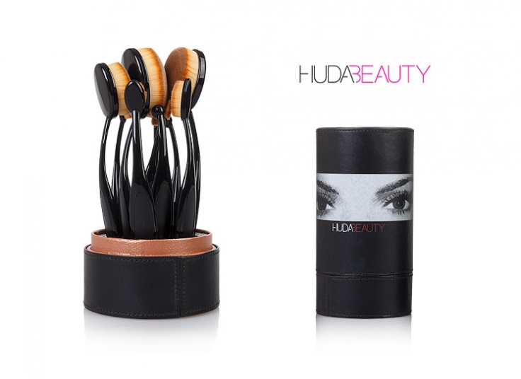 ست براش آرایشی چرمی Huda Beauty