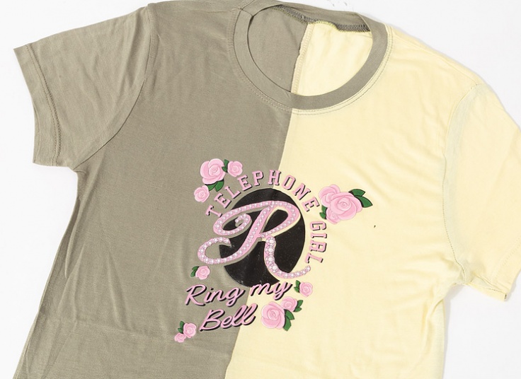 تیشرت زنانه طرح گل