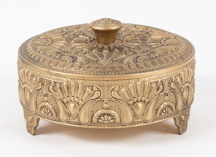 ظرف شکلات خوری طلایی