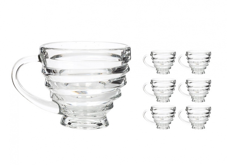 ست 6 عددی فنجان دسته دار Swallow