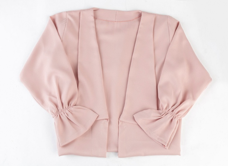 مانتو کرپ یقه آمریکایی