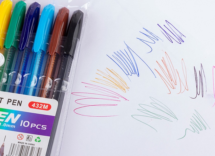 پکیج ده عدد خودکار رنگی Zhiji