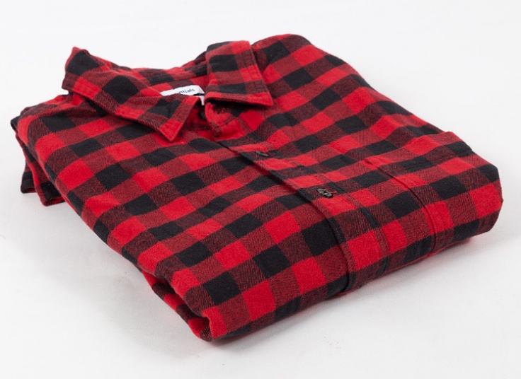 پیراهن پشمی چهار خانه