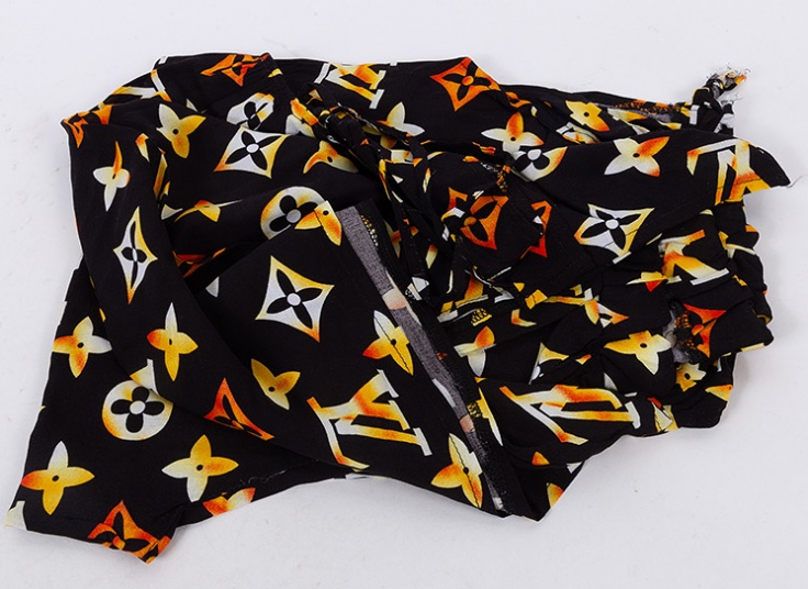 تاپ شلوارک نخی طرحدار