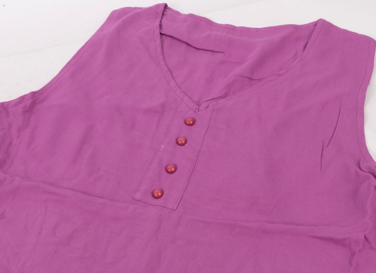 سارافون زنانه یقه‌ دکمه‌ دار