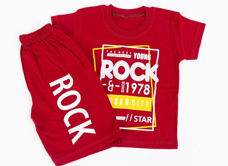 تیشرت شلوارک بچگانه Rock