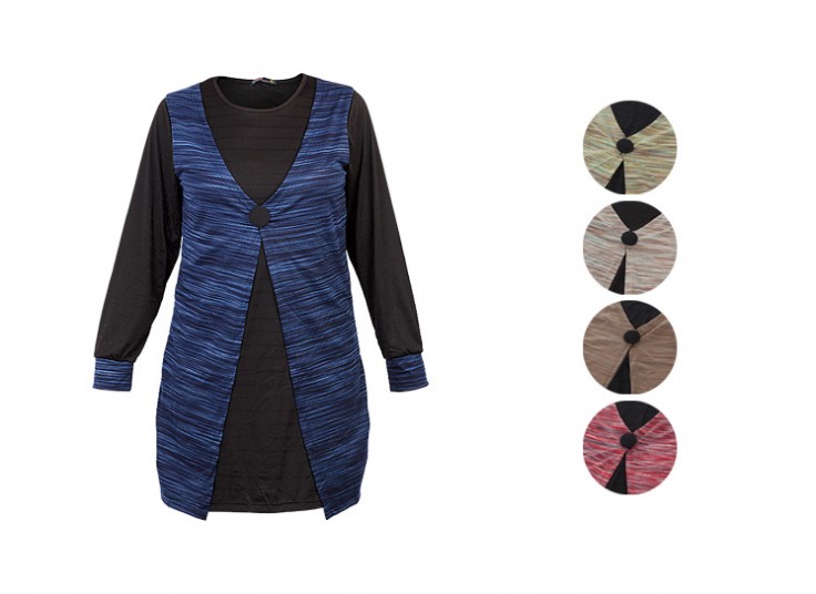 تونیک آستین بلند زنانه Multi Color