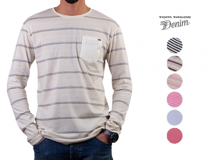 تیشرت آستین بلند مردانه Tom Tailor