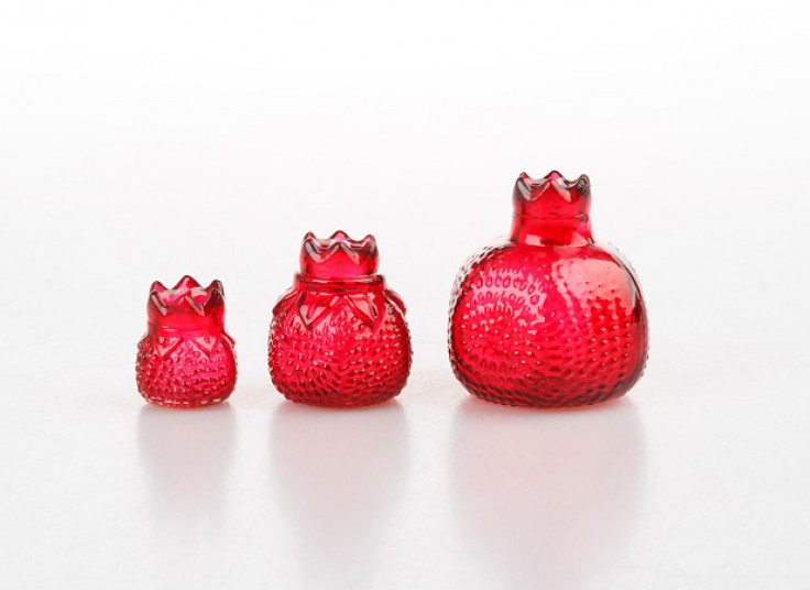 پکیج دکوری انار شیشه ای