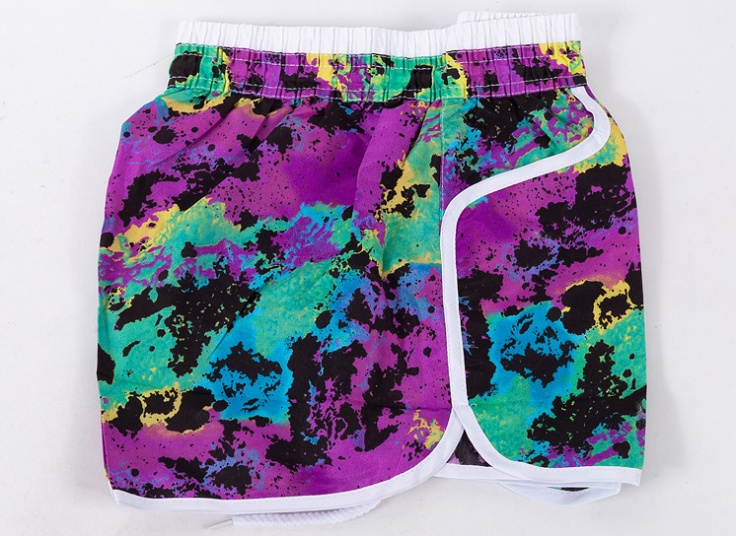 شلوارک زنانه طرح هاوایی