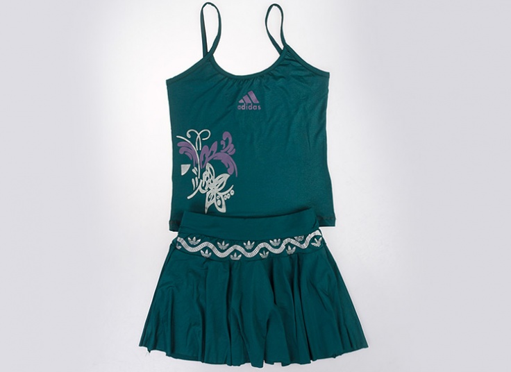 ست تاپ و دامن تنیسی طرح adidas