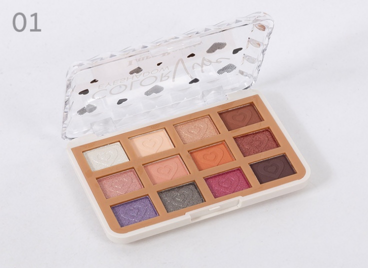 پالت سایه 12 رنگ  lura beauty
