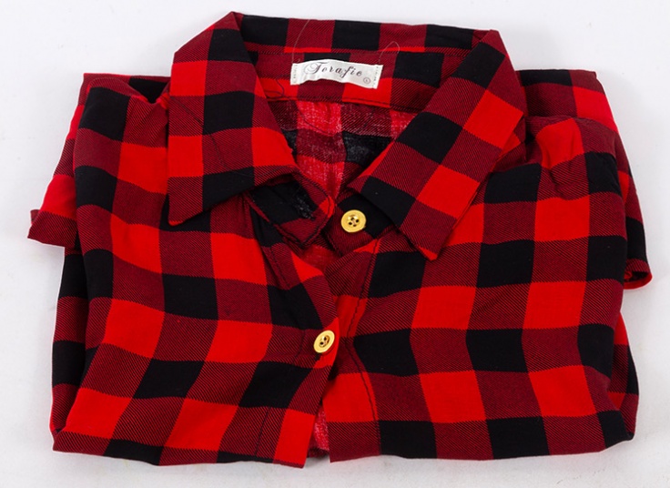 شومیز گره‌ای چهارخانه