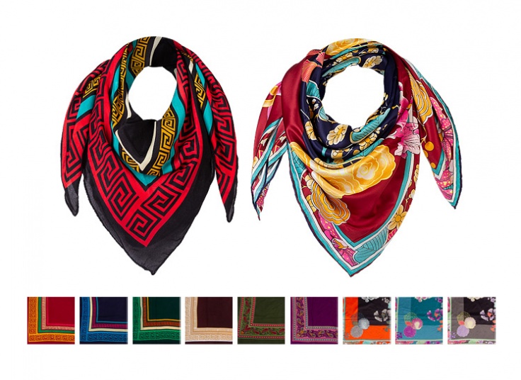 انواع روسری طرحدار زنانه