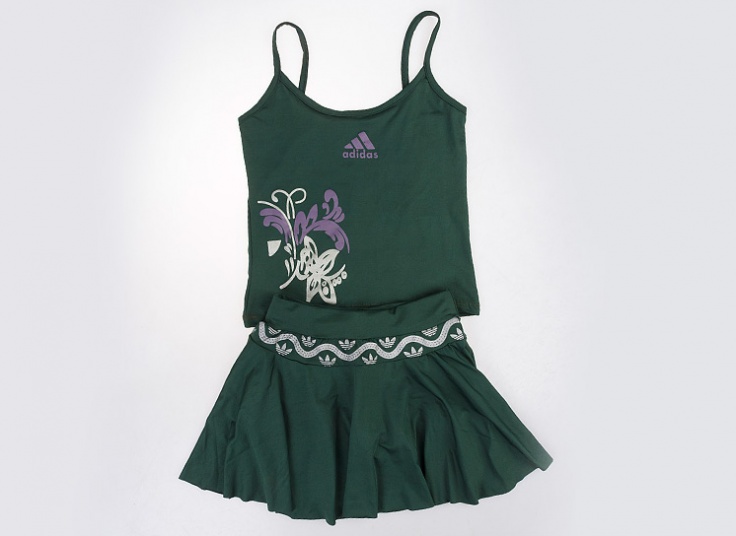 ست تاپ و دامن تنیسی طرح adidas