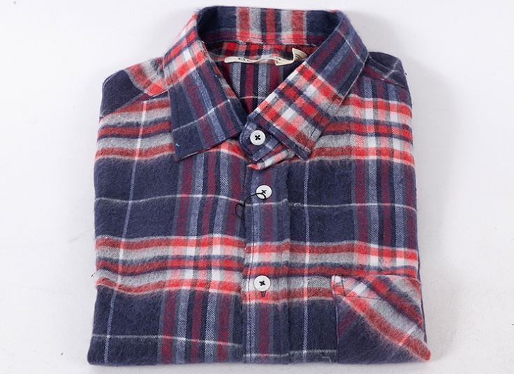 پیراهن پشمی چهارخانه Bershka