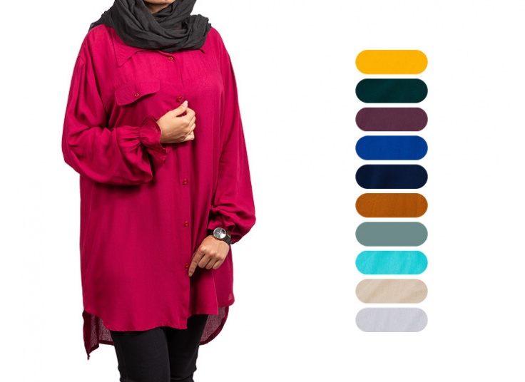 مانتو سرآستین پفکی