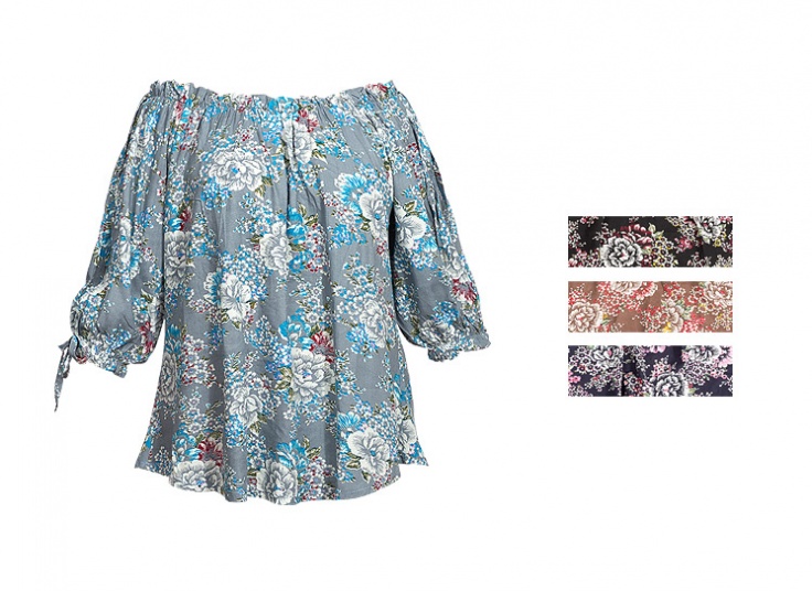 بلوز زنانه سرشانه باز