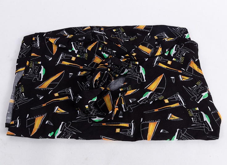 تاپ یقه گره‌ای نخی طرحدار