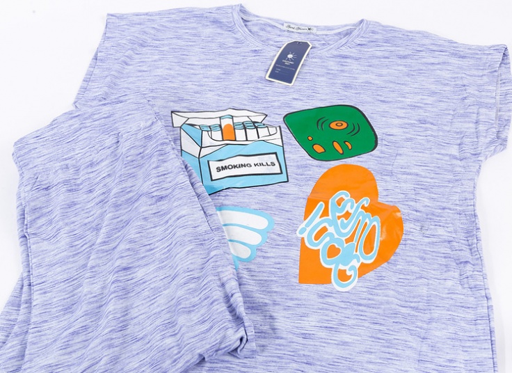 تاپ شلوارک زنانه No Smoking