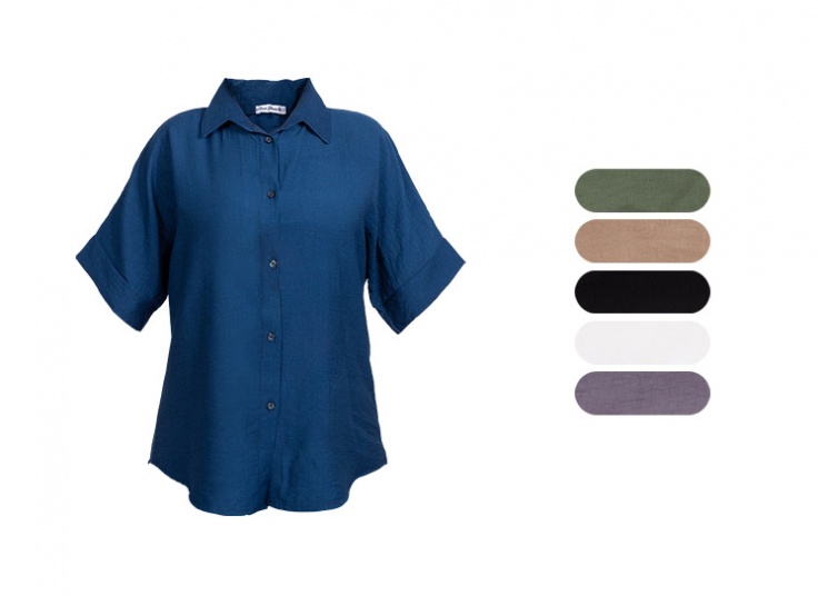 شومیز آستین کوتاه زنانه کد15721