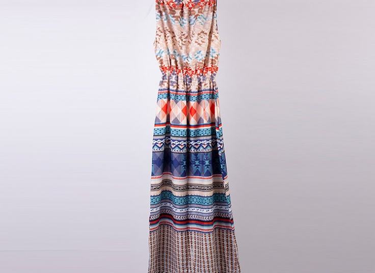 پیراهن ساحلی طرحدار زنانه