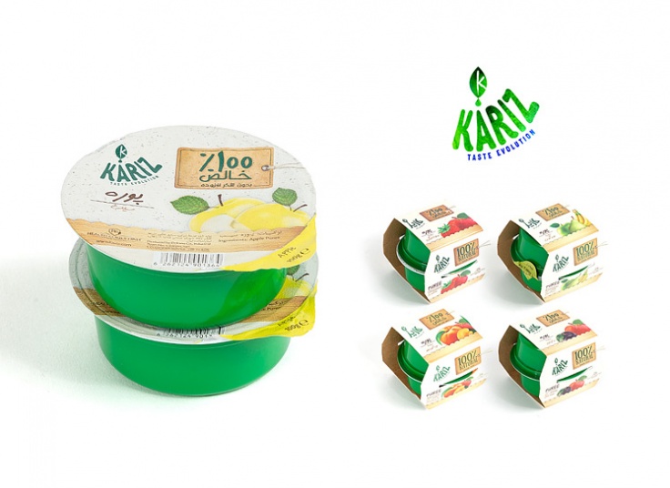 پک 2 عددی پوره میوه KARIZ