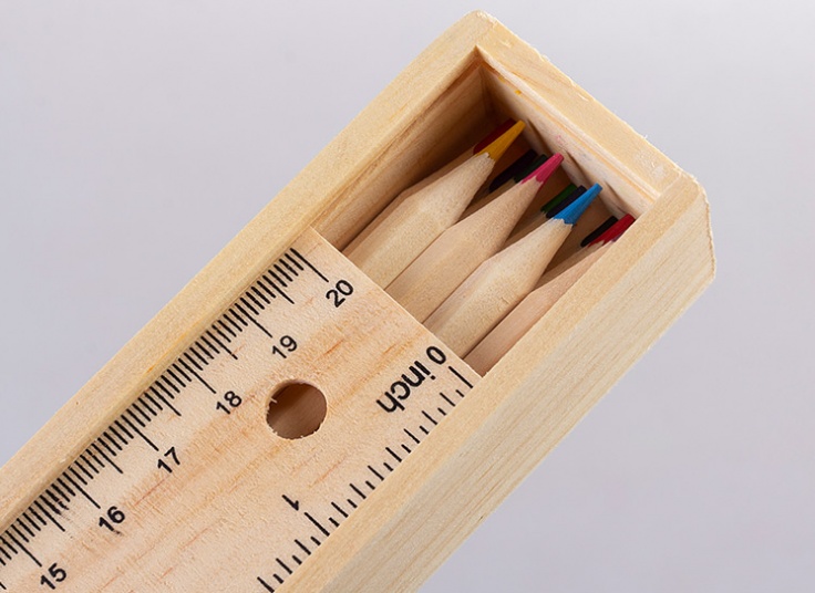مداد رنگی جعبه چوبی Aita