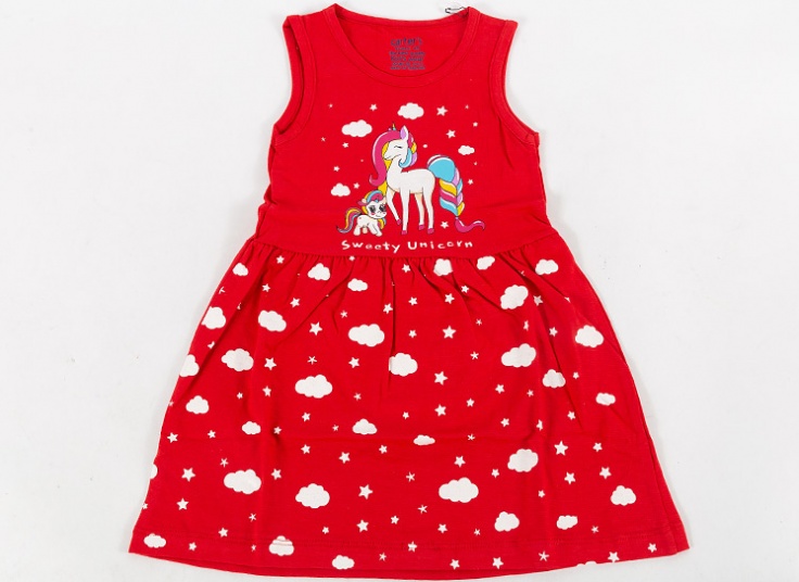 سارافون دخترانه چاپ دار