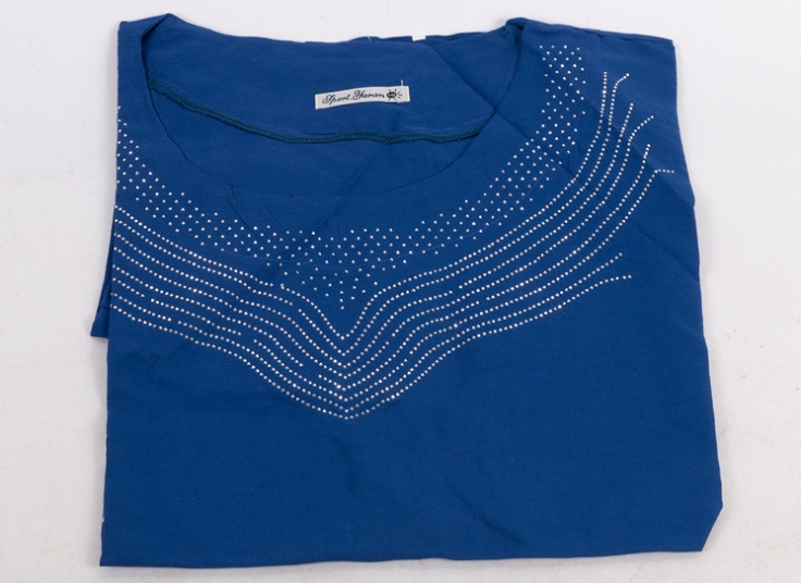 تیشرت نگین دار سایز بزرگ زنانه