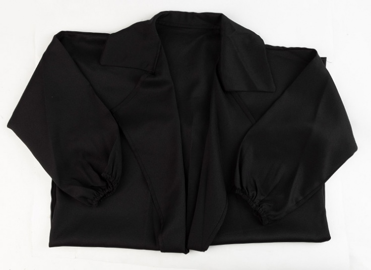 مانتو کرپ یقه انگلیسی