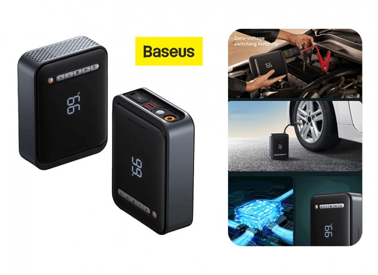 جامپ استارتر و پمپ باد باسئوس Baseus Super Energy 2-in-1