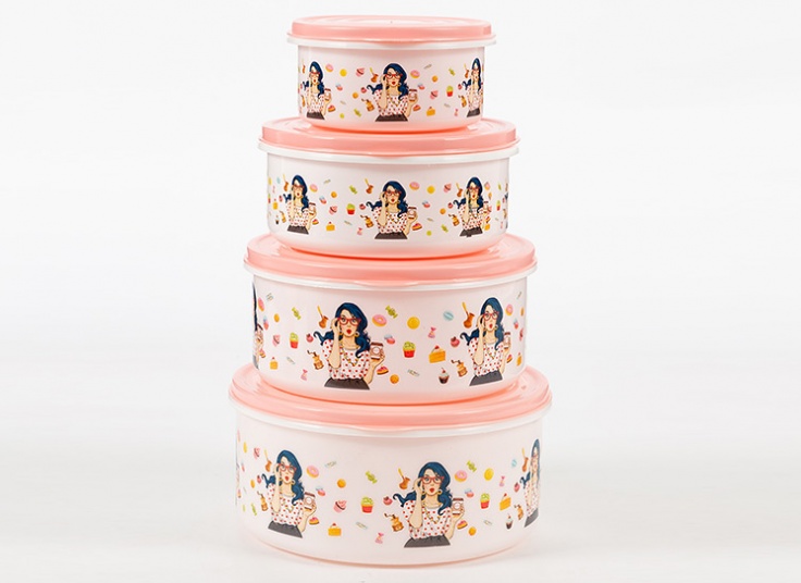 ظرف چهار تکه RoseMan