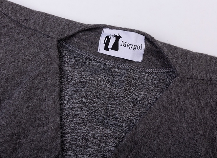 مانتو پشمی زمستانی knobbed