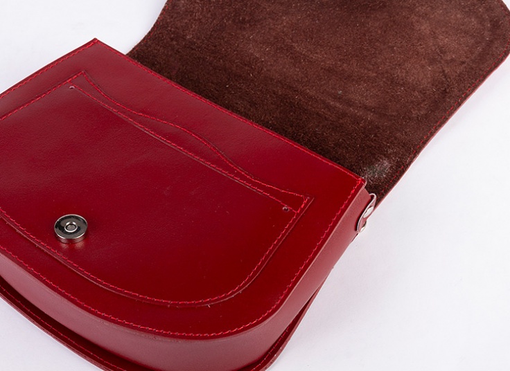 کیف دوشی چرم طبیعی زنانه Saddle