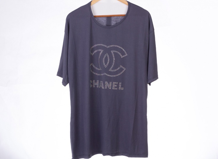 تیشرت زنانه سایز بزرگ طرح CHANEL