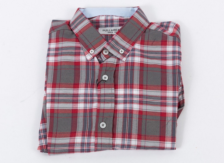 پیراهن چهارخانه Pull&Bear