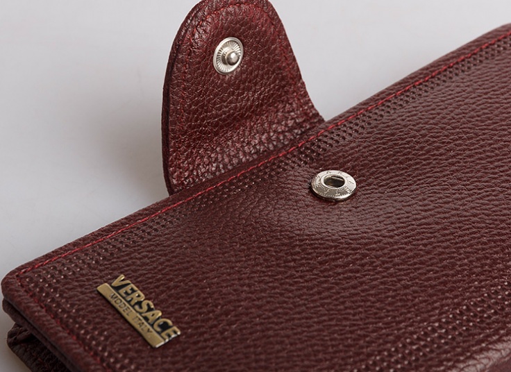 کیف پول پالتویی طرح Versace