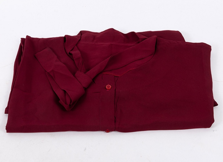 بلوز حریر یقه کراواتی کد 11456