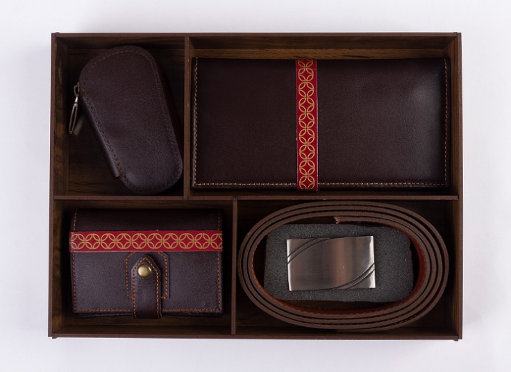 ست کادویی چرم طبیعی