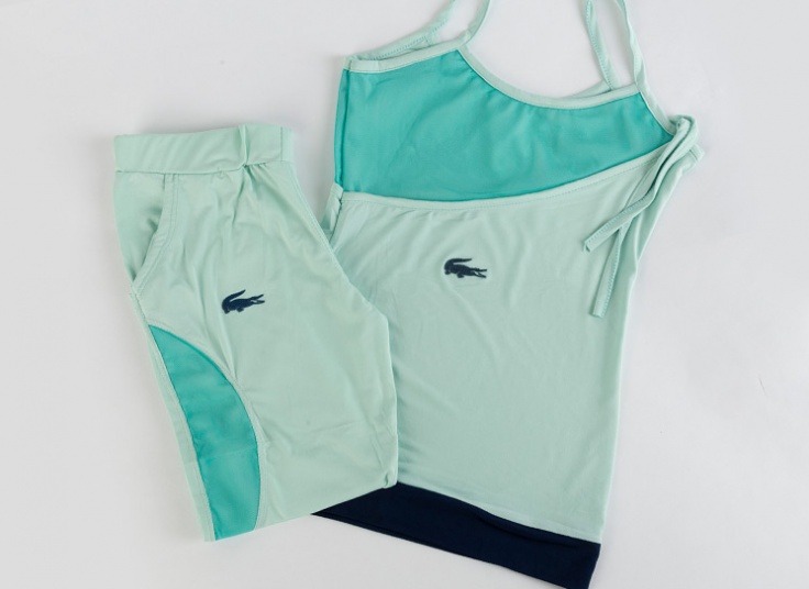 ست تاپ و شلوارک Lacoste