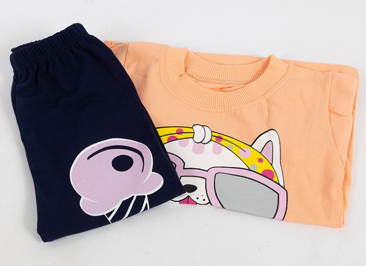 تیشرت شلوار دخترانه طرح گربه