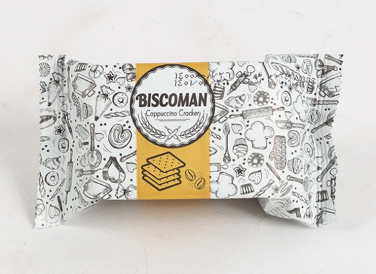 کراکر کاپوچینو 18 بسته ای BISCOMAN